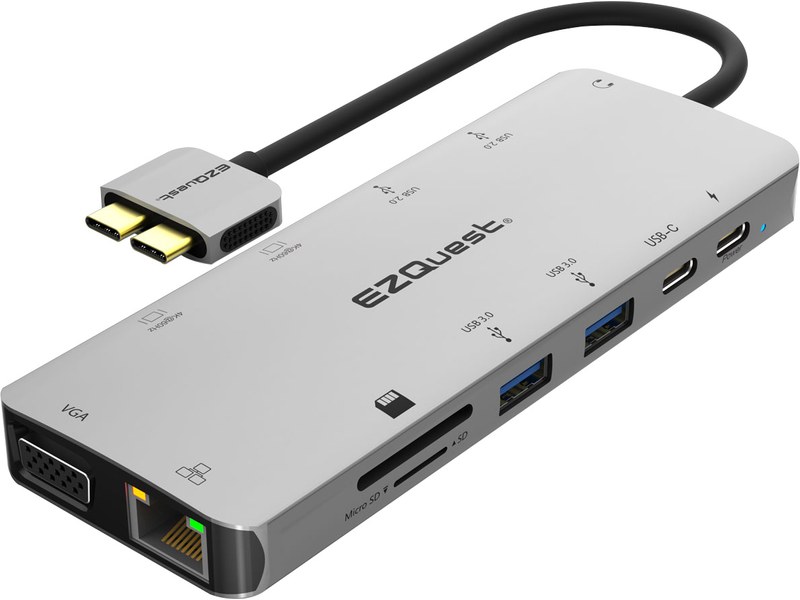 Dock USB-C Multimédia 13 Ports EZQuest