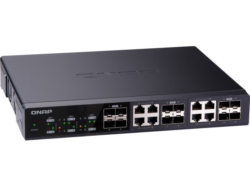 Switch Réseau Gigabit QNAP QSW-1208-8C avec 12 ports GbE